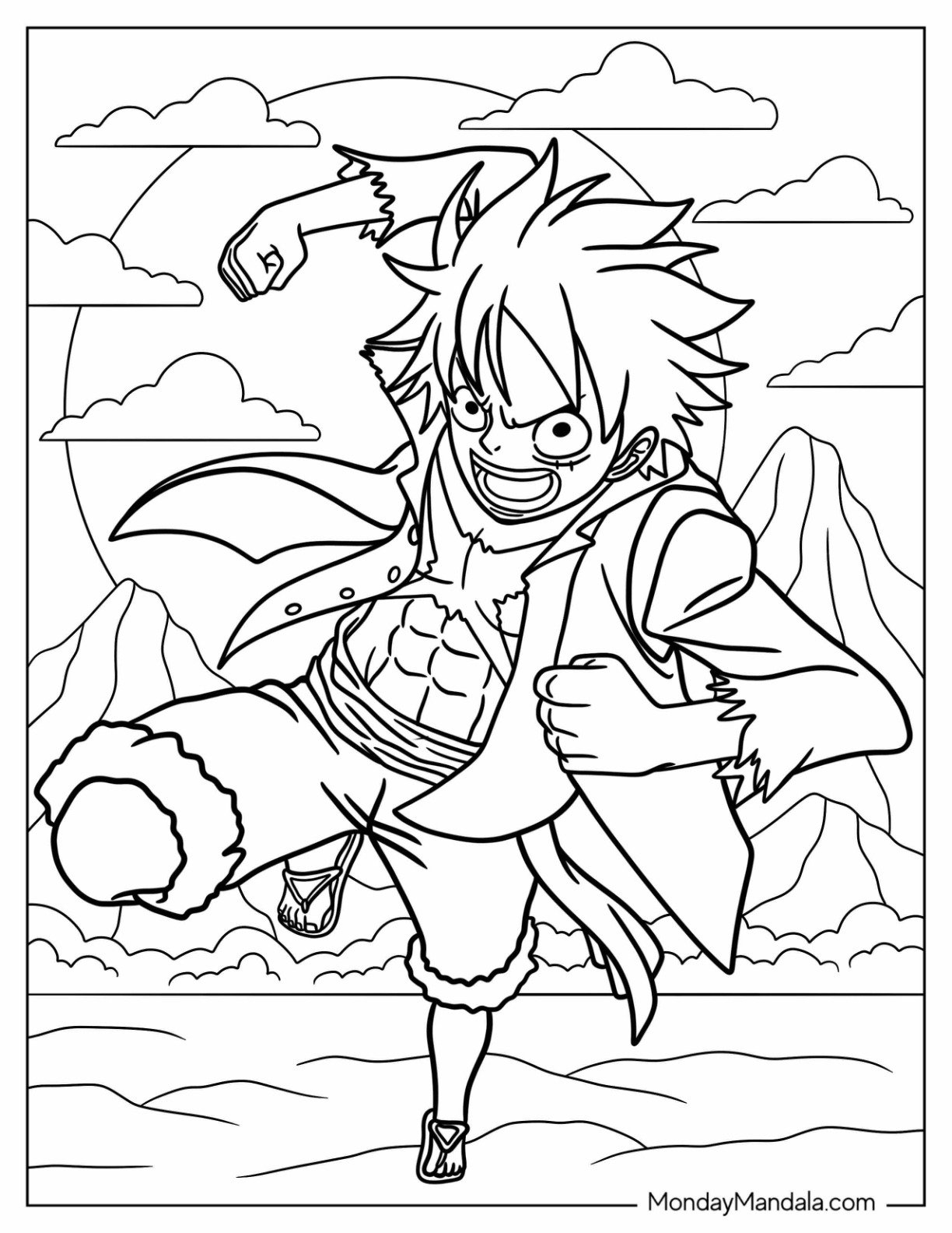 30 One Piece Coloring Pages Free PDF Printables 