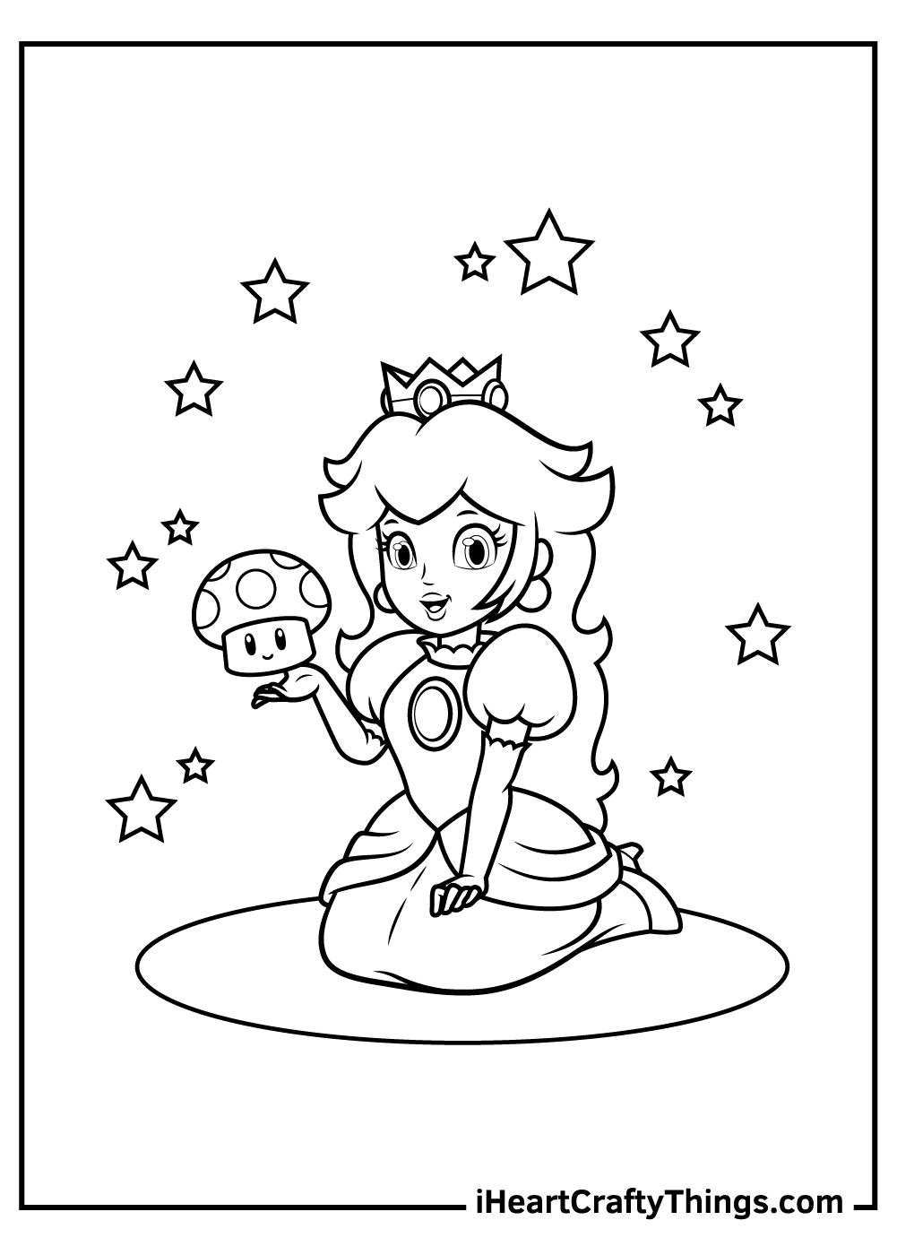 Princess Peach Color Pages