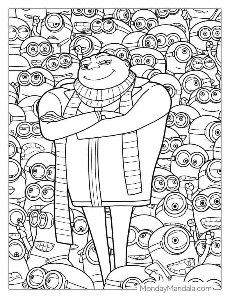 32 Minion Coloring Pages Free PDF Printables 