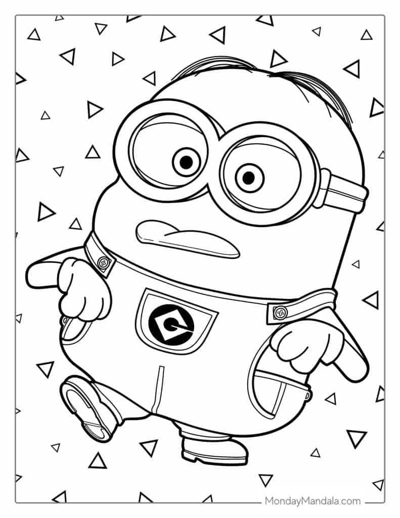Pictures To Color Minions