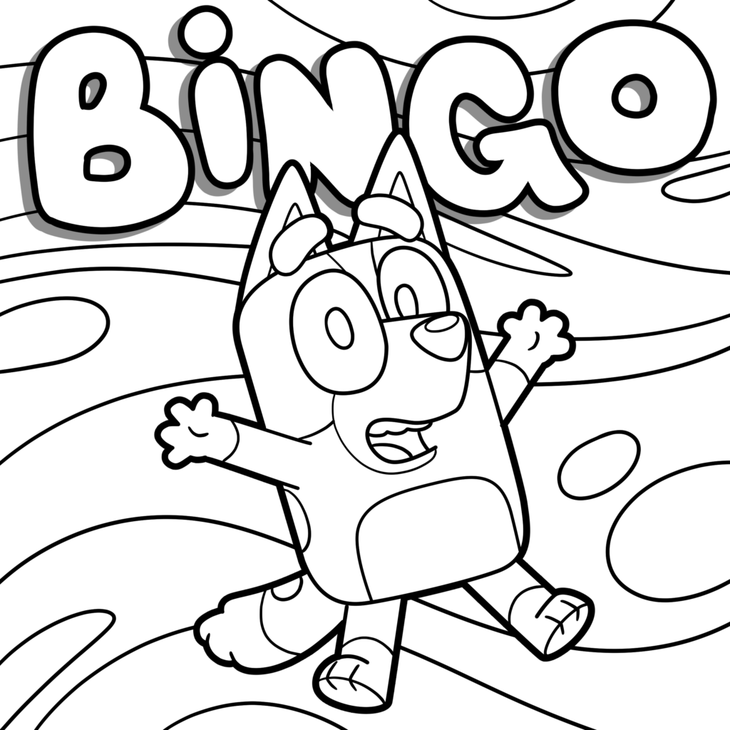 bluey and bingo coloring pages