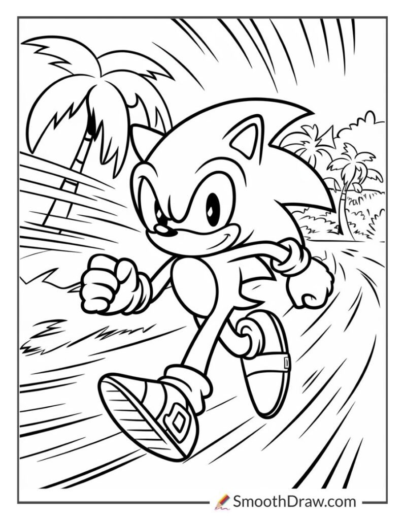 Coloring Pages Of Sonic