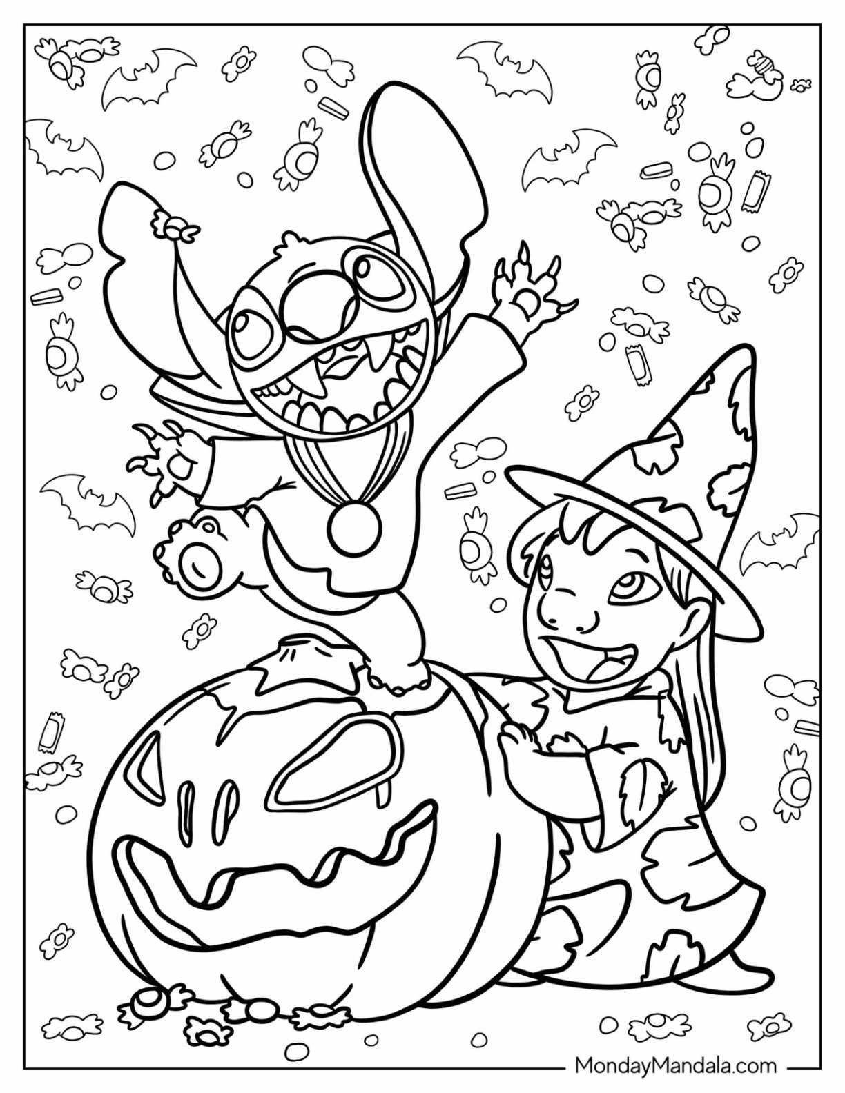 Halloween Coloring Pages Disney