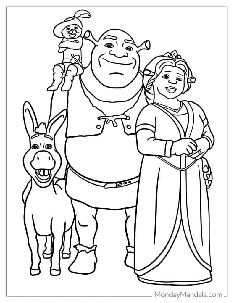 34 Shrek Coloring Pages Free PDF Printables 34 Shrek Coloring Pages Free PDF Printables