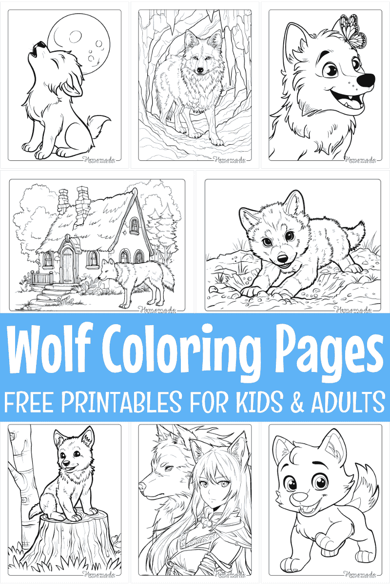 35 Free Wolf Coloring Pages For Adults Kids PDF Printables 35 Free Wolf Coloring Pages For Adults Kids PDF Printables