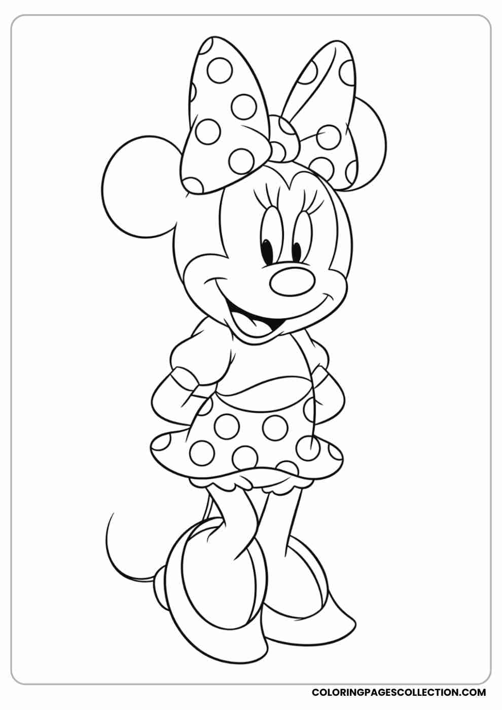 Mini Mouse Coloring Page