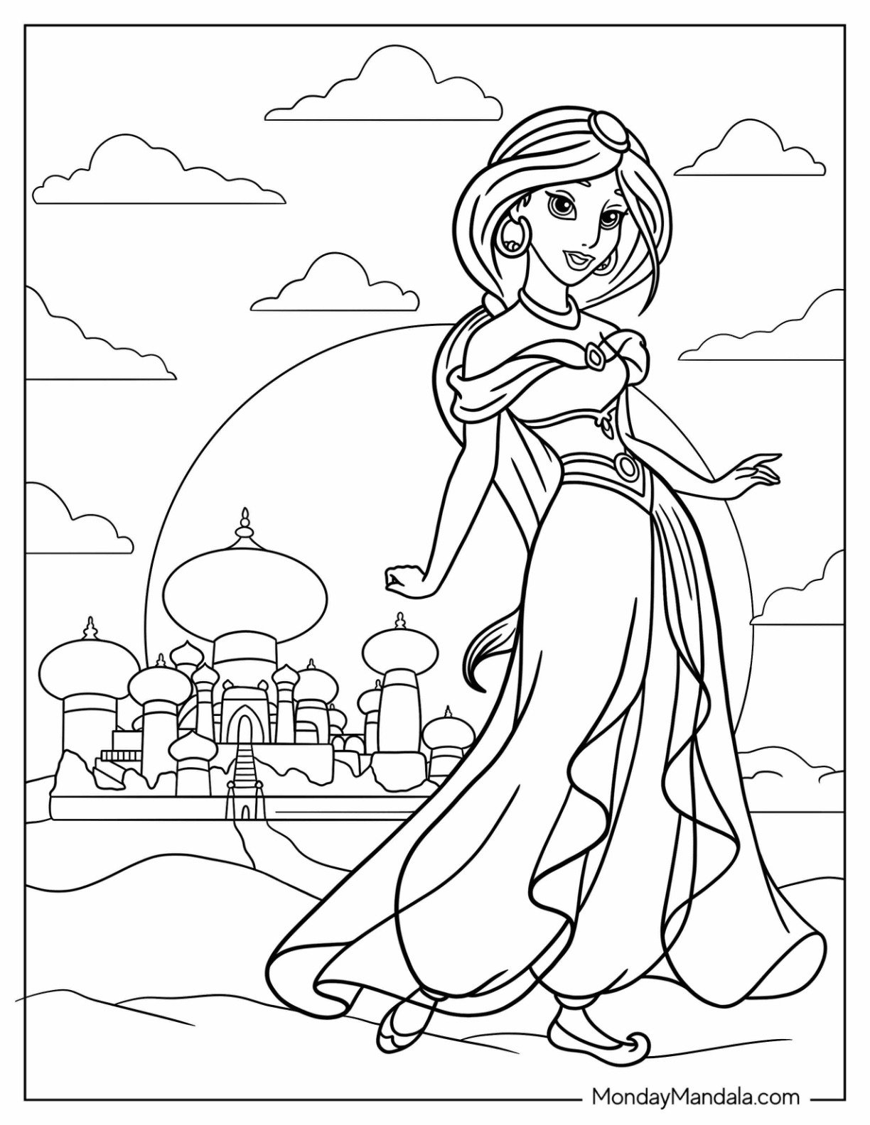 princess coloring book free