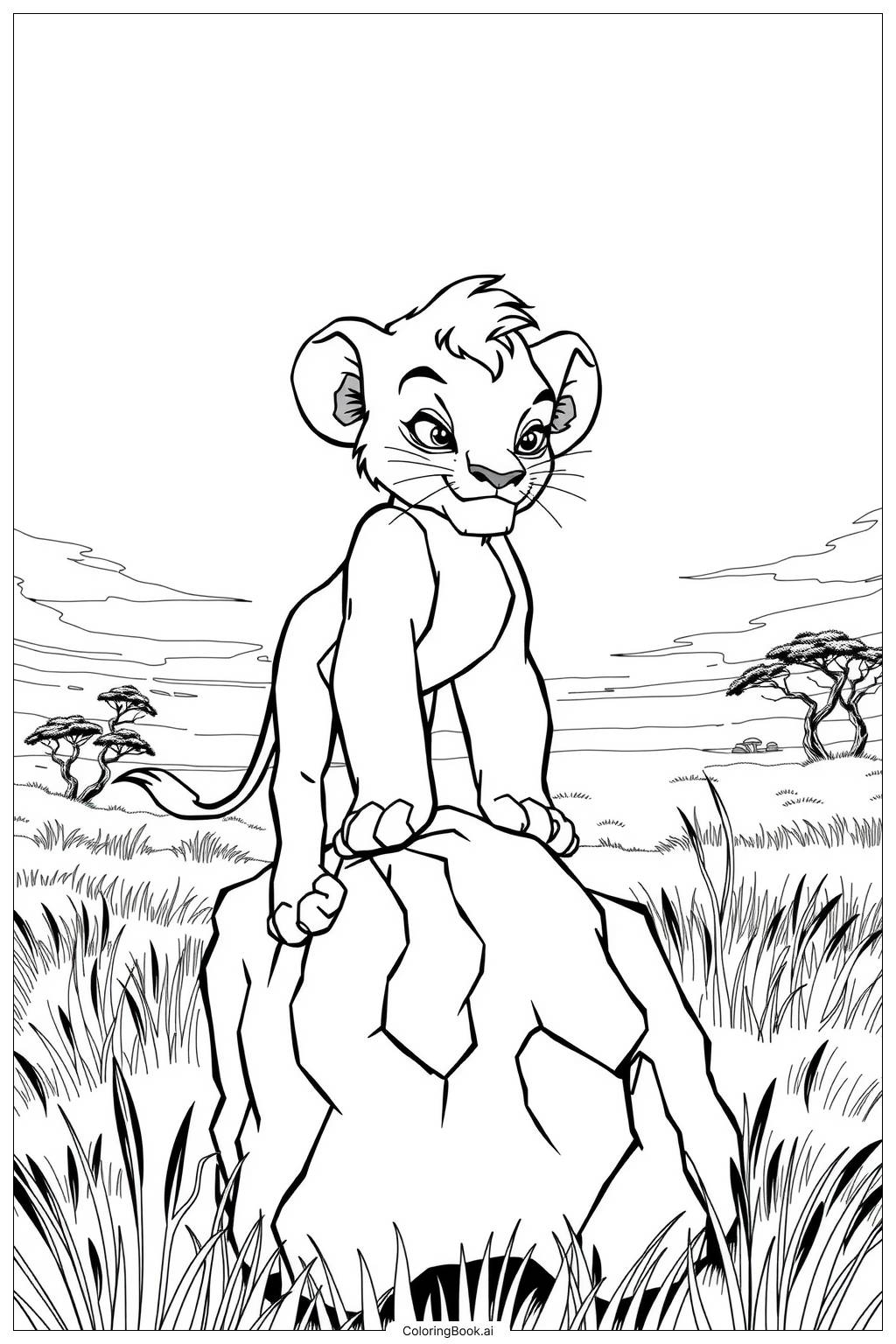 36 Lion King Coloring Pages Free PDF PNG Printables 