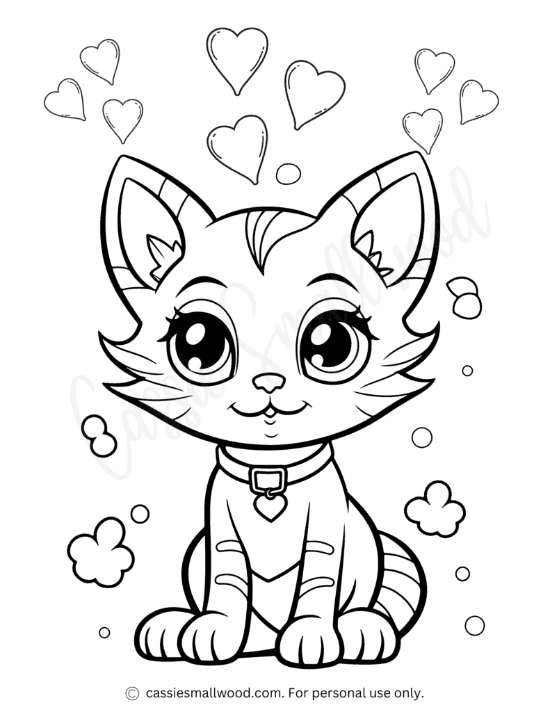 Free Cat Coloring Pages Printable