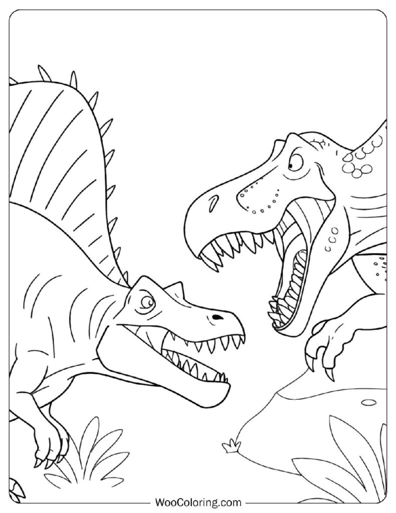 Tyrannosaurus Rex Colouring Pages