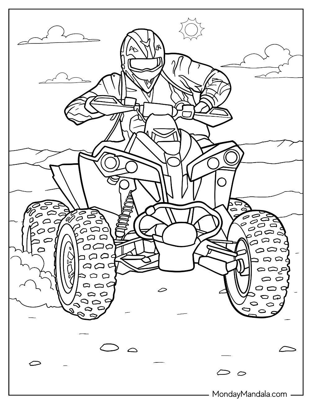 40 ATV Coloring Pages Free PDF Printables 