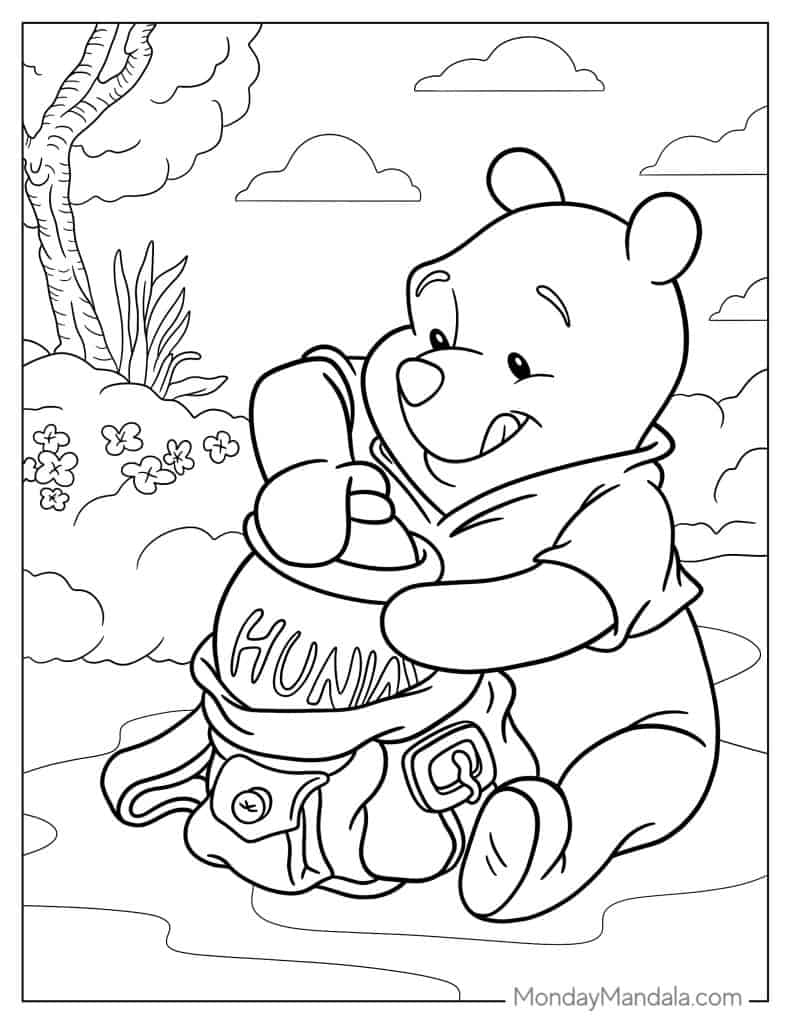 Pooh Bear Coloring Pages