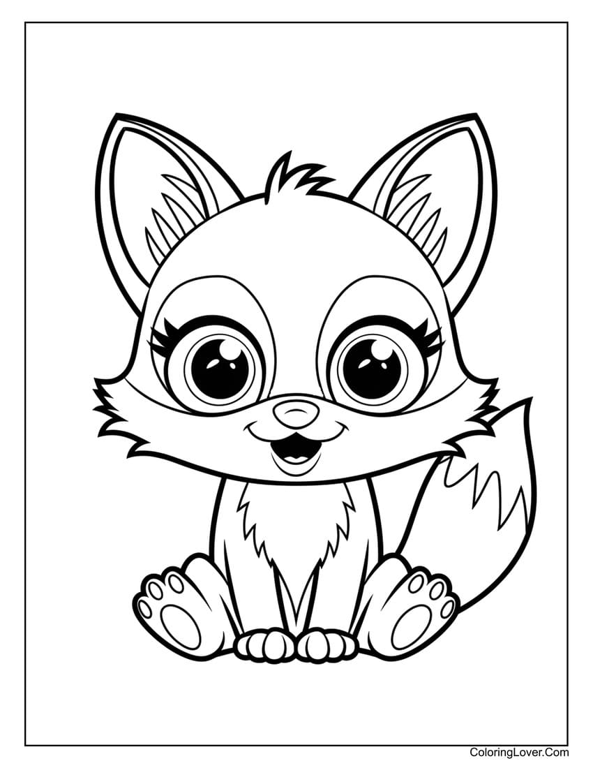 fox colouring in pages fox colouring in pages