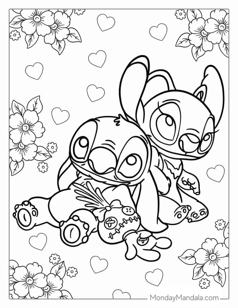 Stitch Printable Coloring Pages