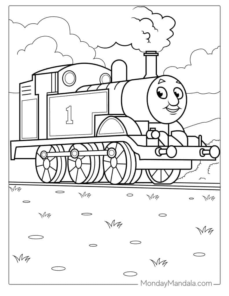 Thomas The Train Coloring Pages