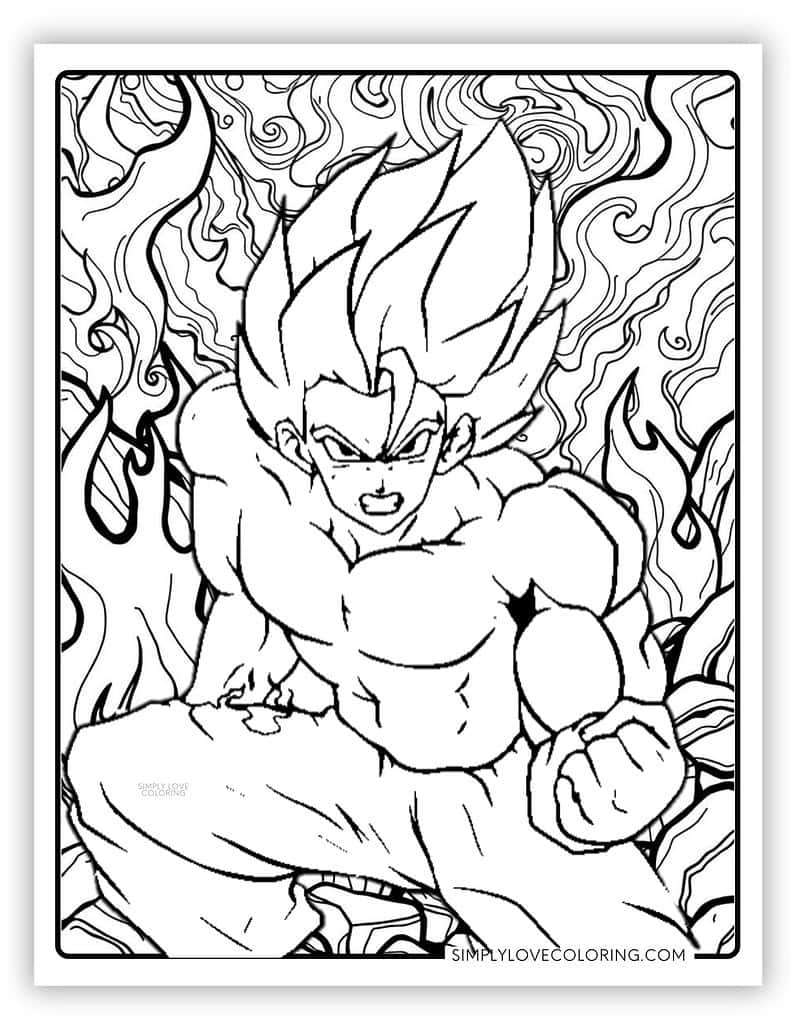 Dragon Ball Z Color Pages