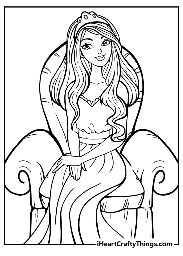 45 Princess Coloring Pages 100 Free Printable PDFs 