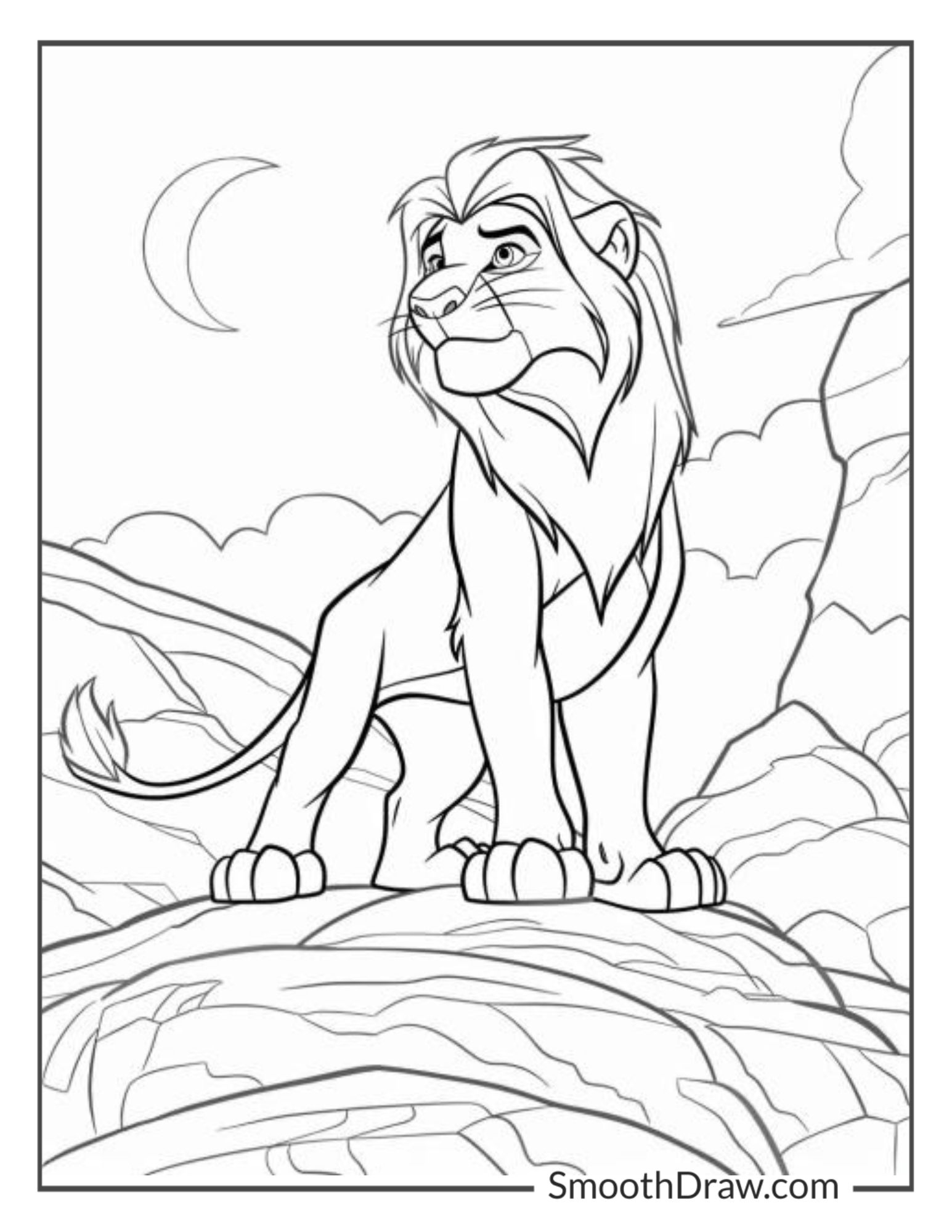 Coloring Pictures Of Lion King