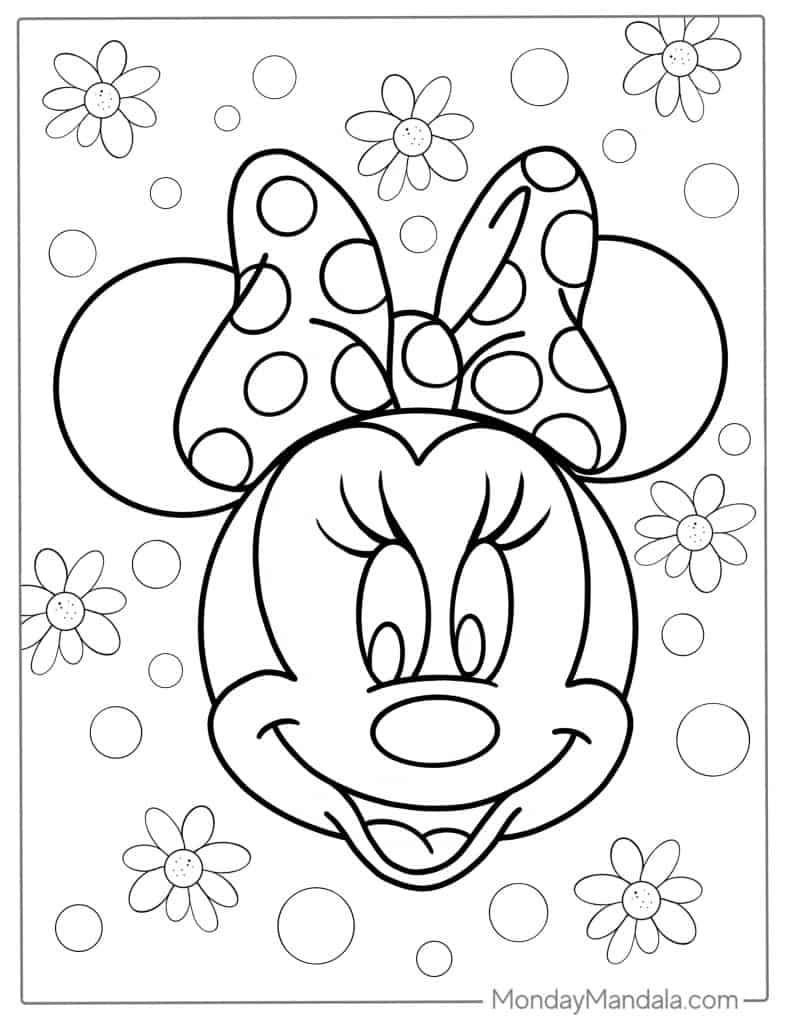 47 Minnie Mouse Coloring Pages Free PDF Printables 