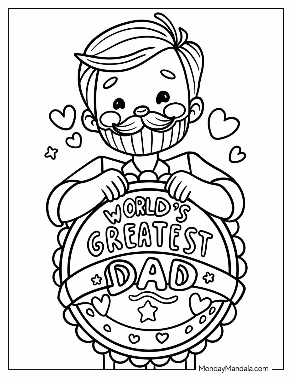 Father’s Day Coloring Page