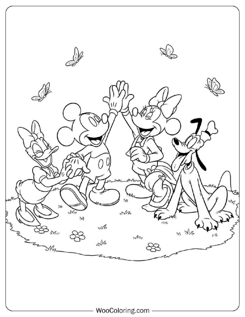 48 Mickey Mouse Coloring Pages Free PDF To Print Woo Coloring
