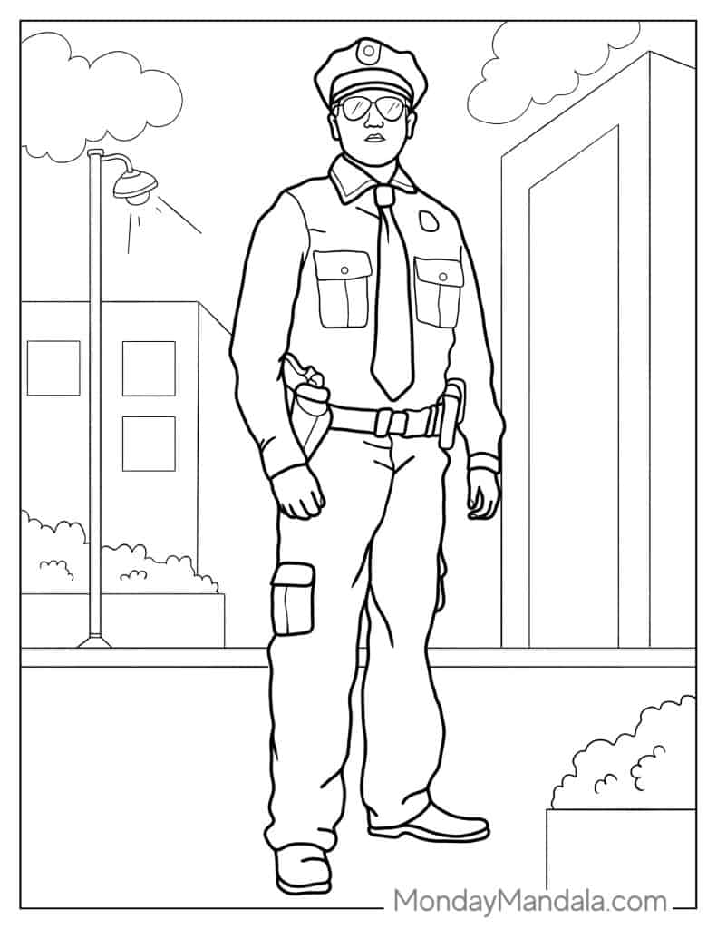 48 Police Coloring Pages Free PDF Printables 48 Police Coloring Pages Free PDF Printables