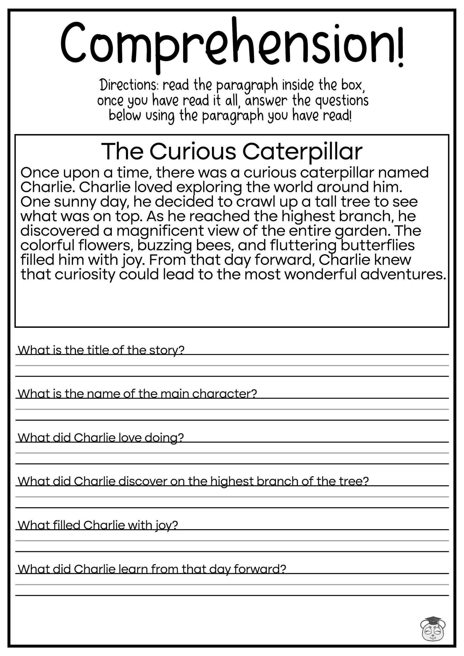 5th Grade Reading Comprehension Worksheets