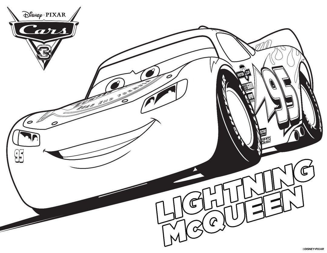 50 Pages Kid s Coloring Printable Pages Car s Lighting Mcqueen Friends Etsy Israel