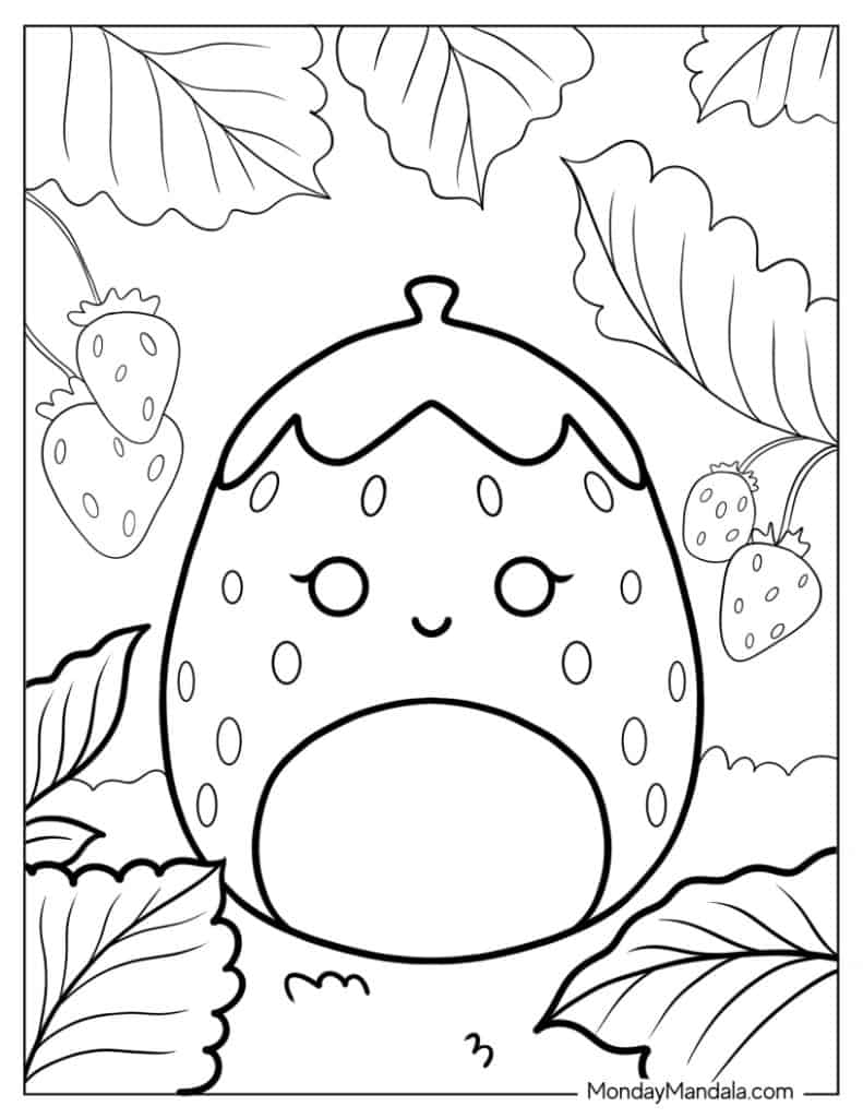 coloring book squishmallows coloring page