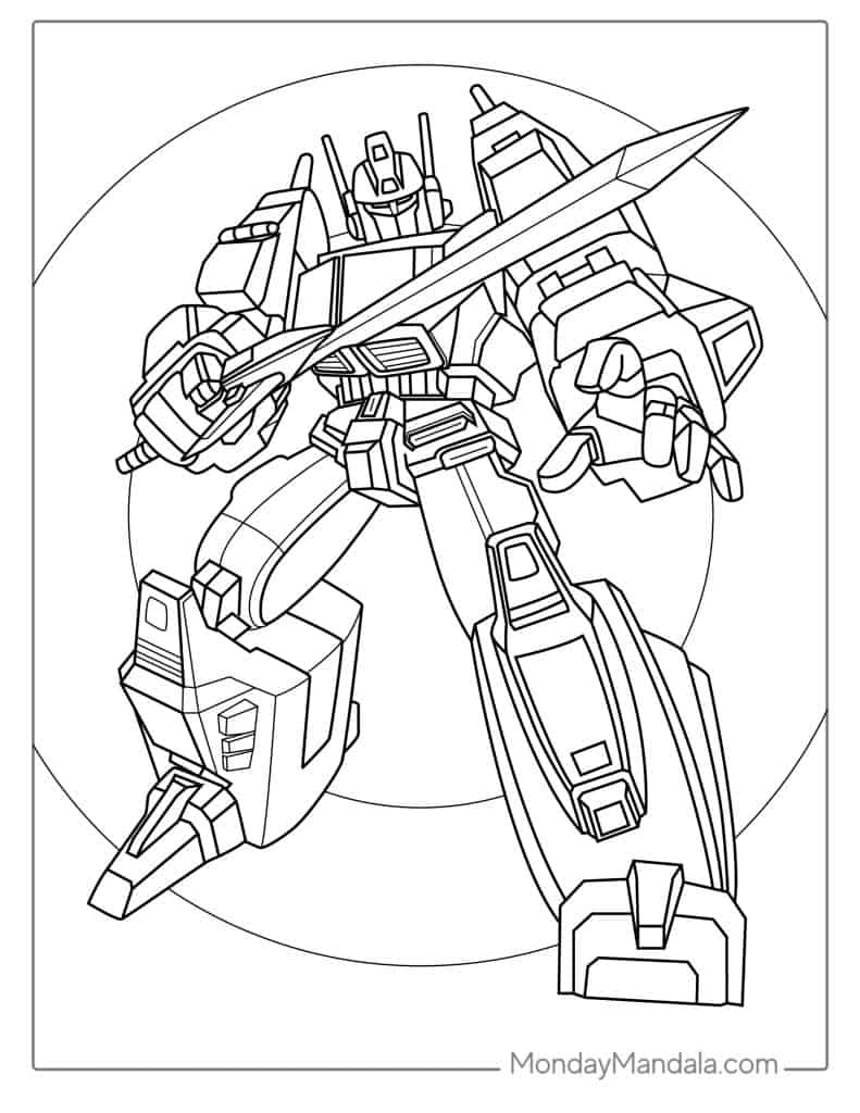 Transformers Pictures To Color