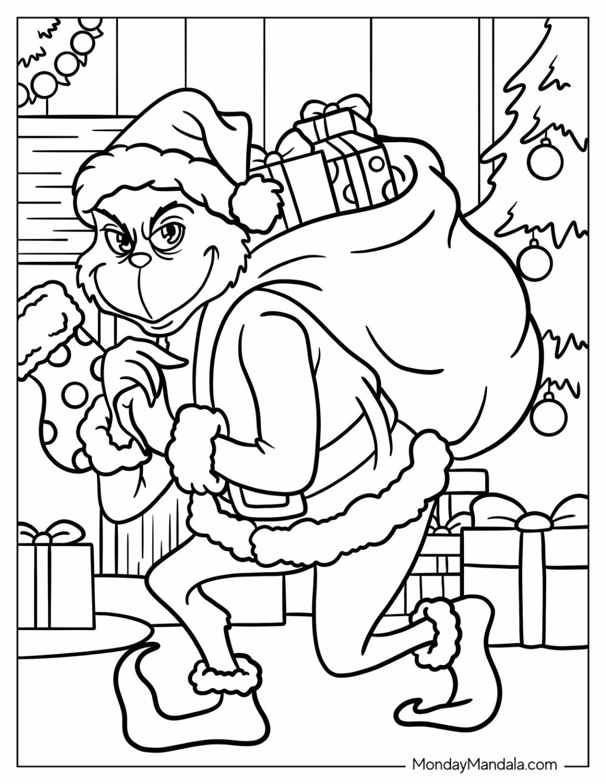 The Grinch Coloring Sheet