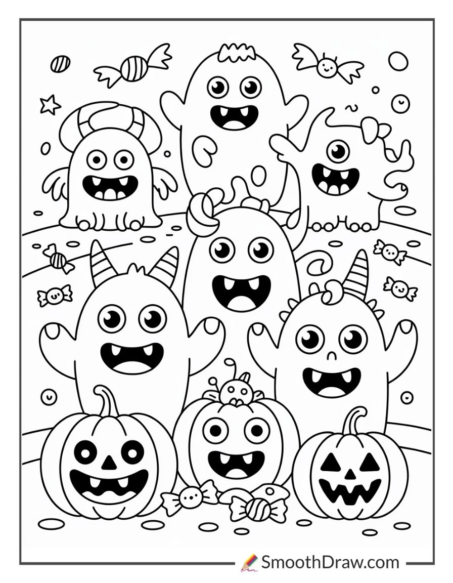 halloween pictures to color