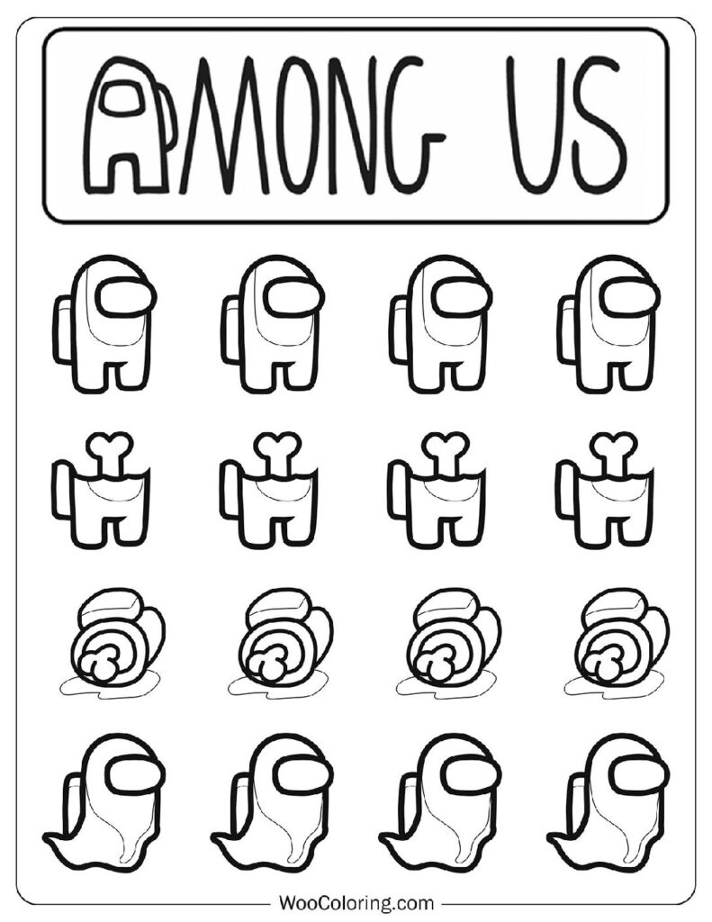 Among Us Coloring Pages