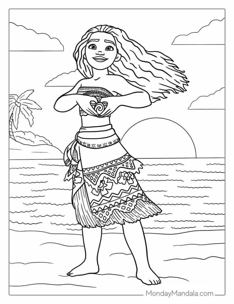 Moana Coloring Pages Printable