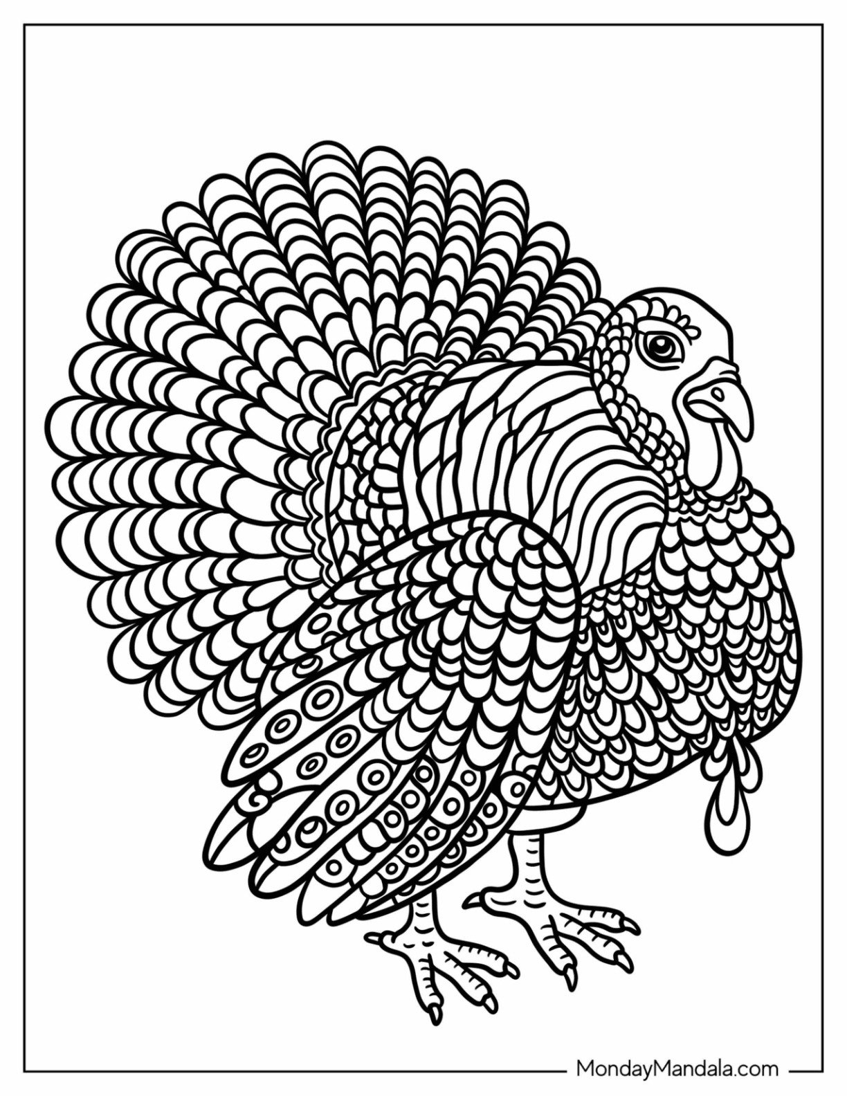 printable turkey coloring pages