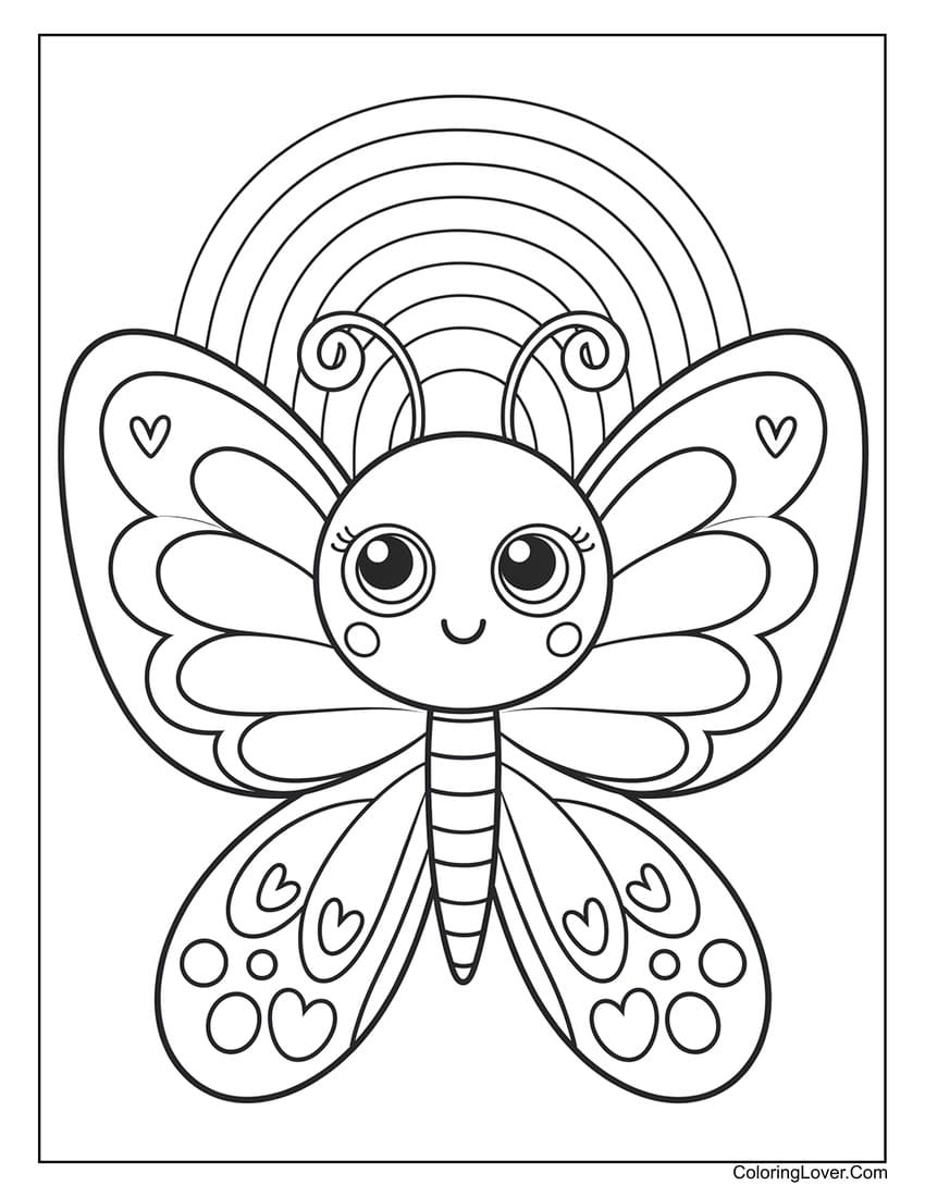 printable butterfly coloring pages