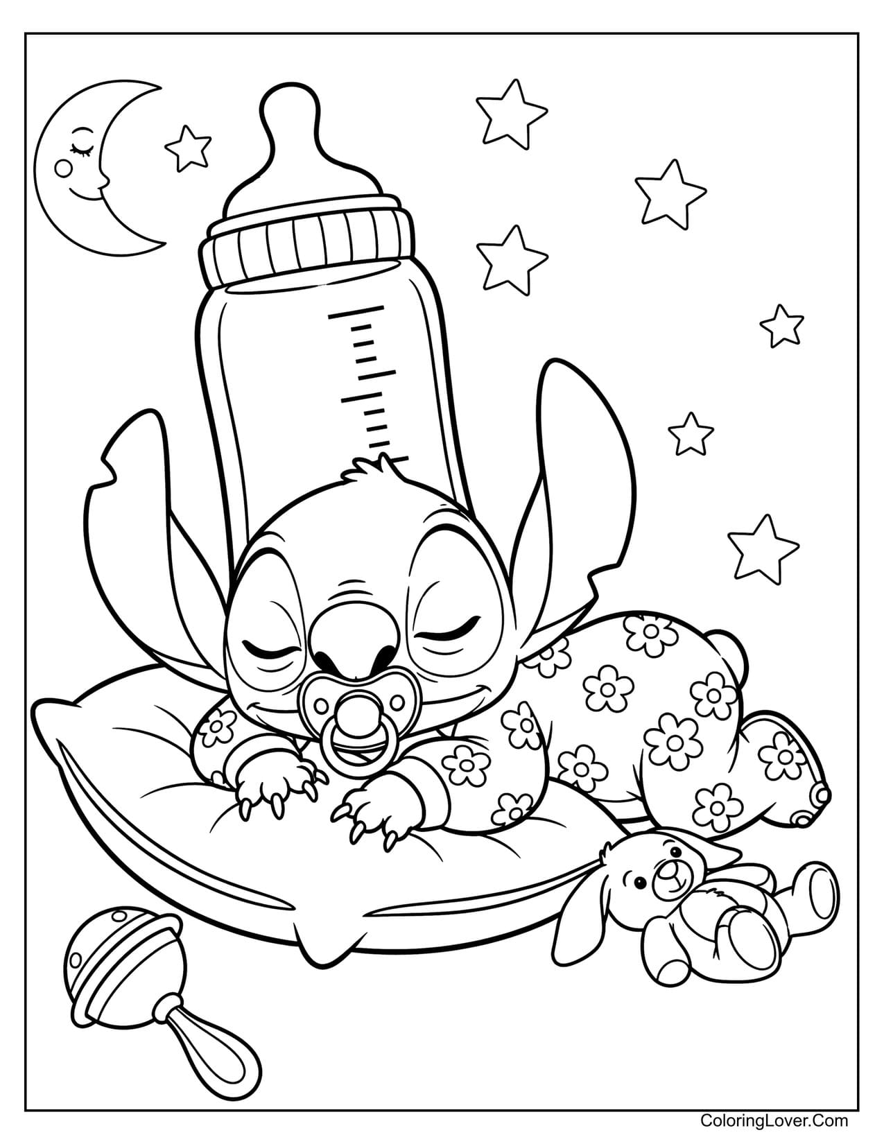 stitch printable coloring pages