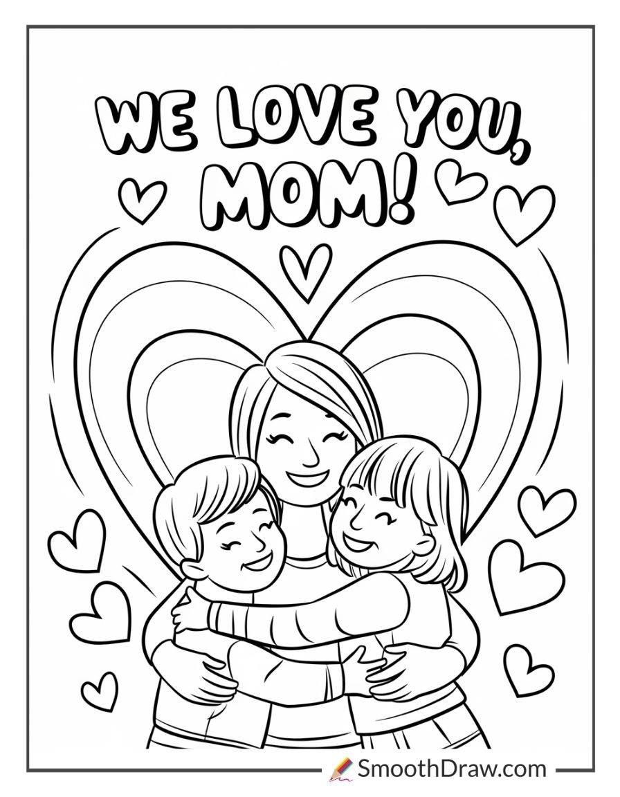Mothers Day Coloring Page