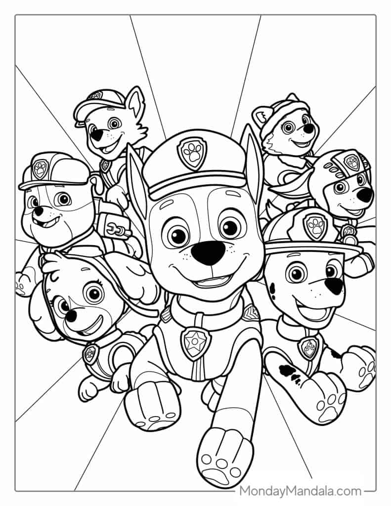 Free Paw Patrol Coloring Pages