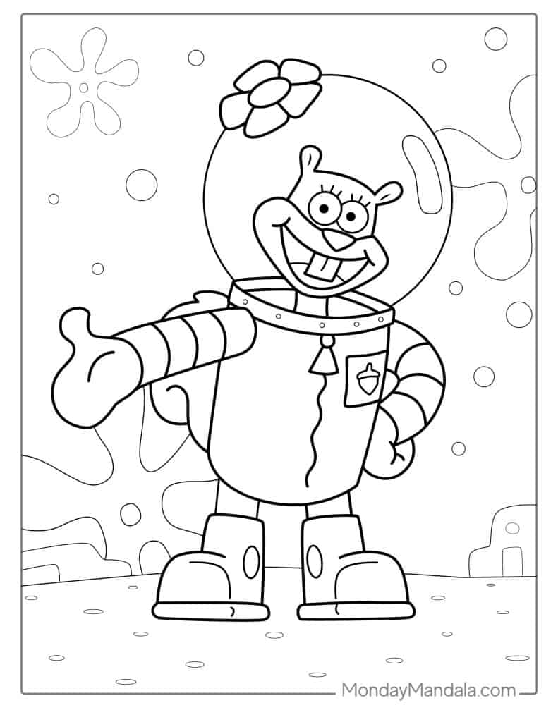 spongebob printable coloring pages