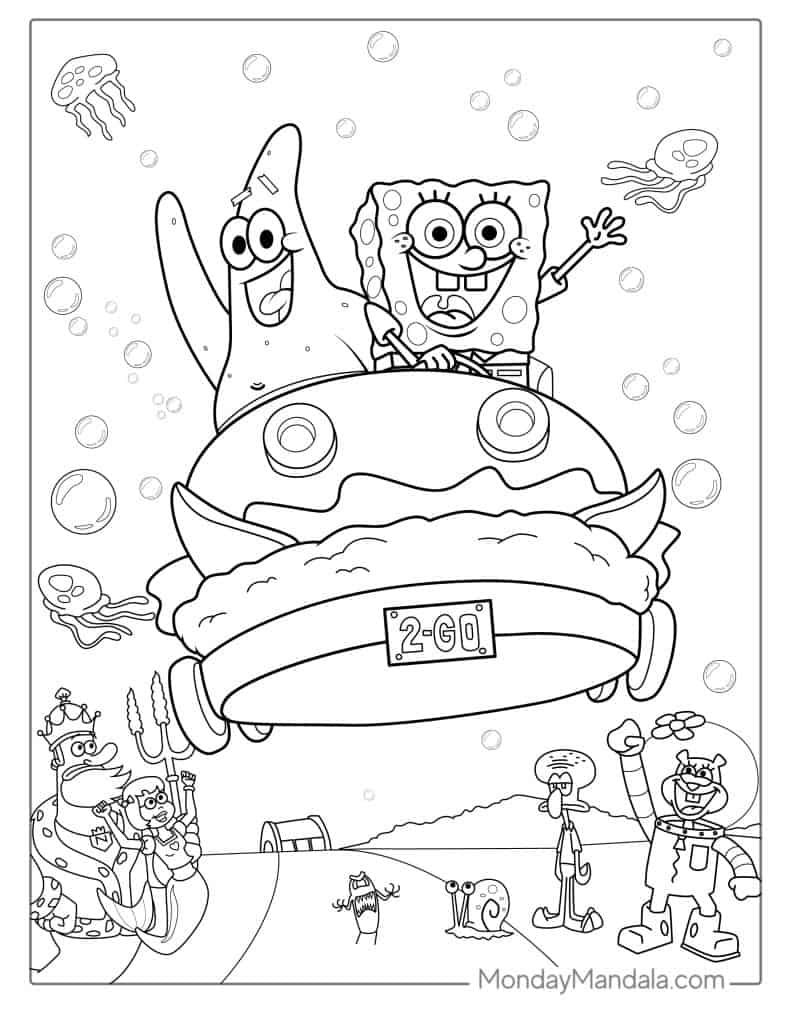 Spongebob Coloring Pages Print
