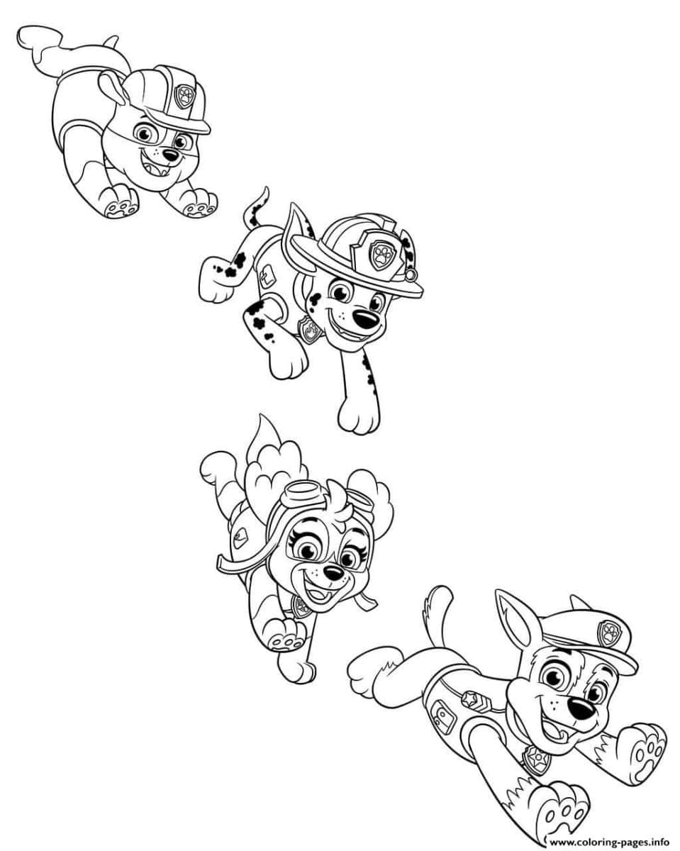 coloring pages paw patrol printable