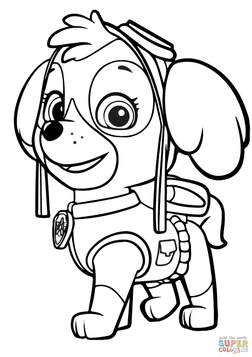Paw Patrol Skye Coloring Pages