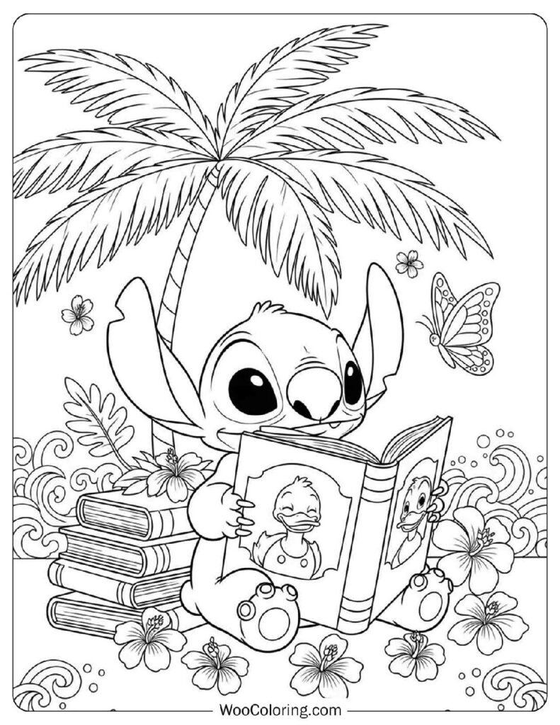 Free Stitch Coloring Pages
