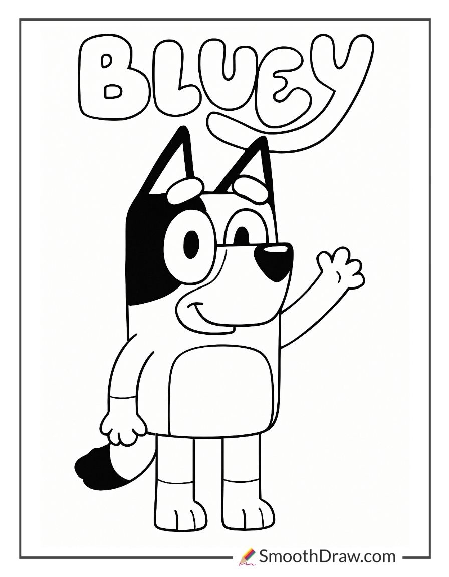 61 Bluey Coloring Pages Free Printables Smooth Draw