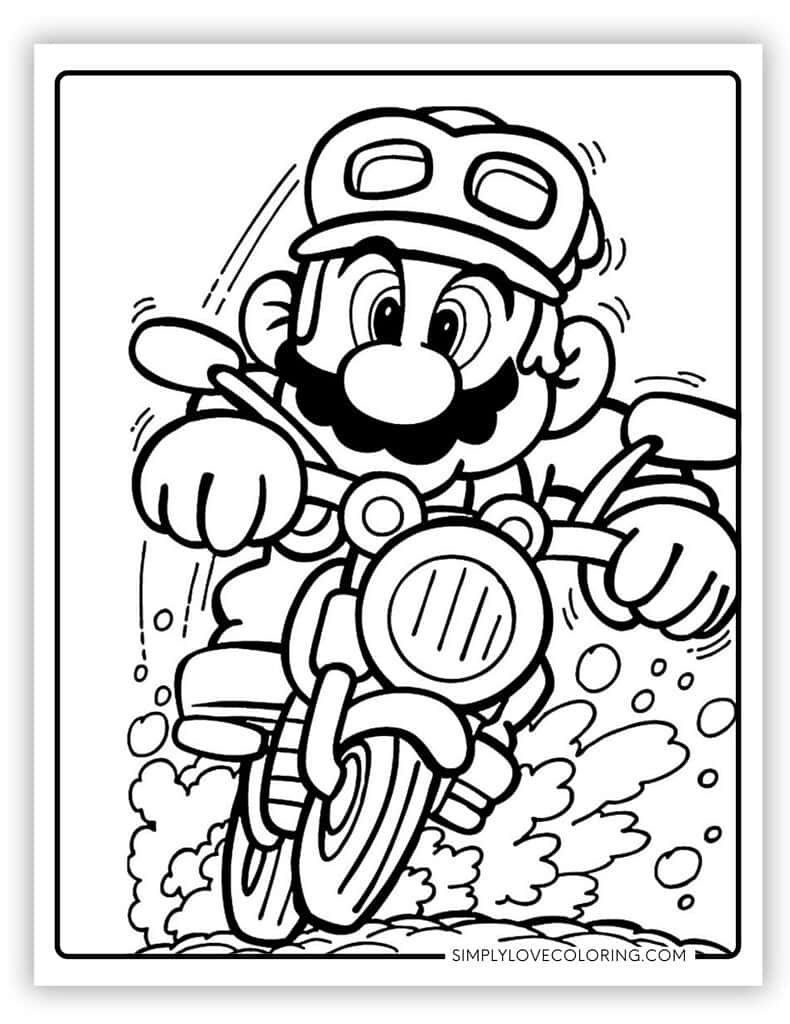 free mario coloring pages free mario coloring pages