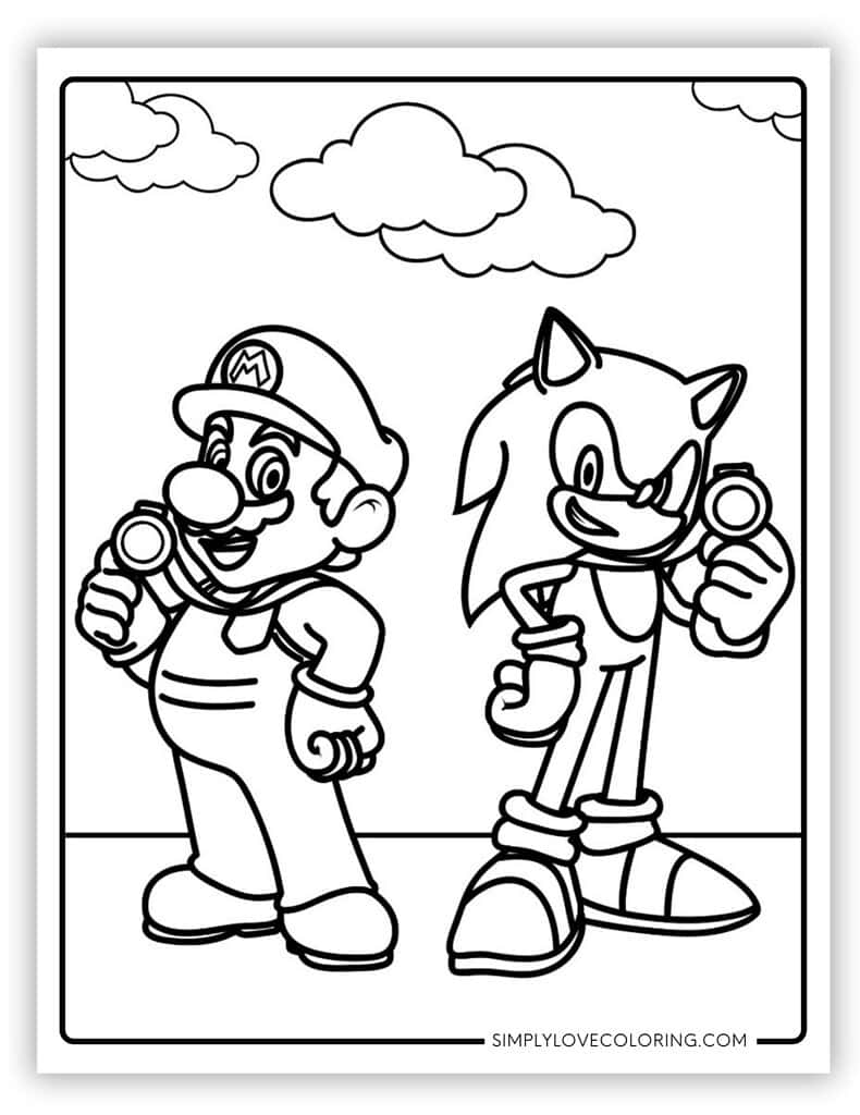 62 Mario Coloring Pages Free PDF Printables Simply Love Coloring
