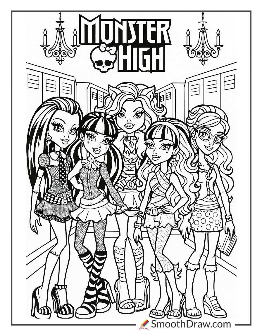Monster High Coloring Printables