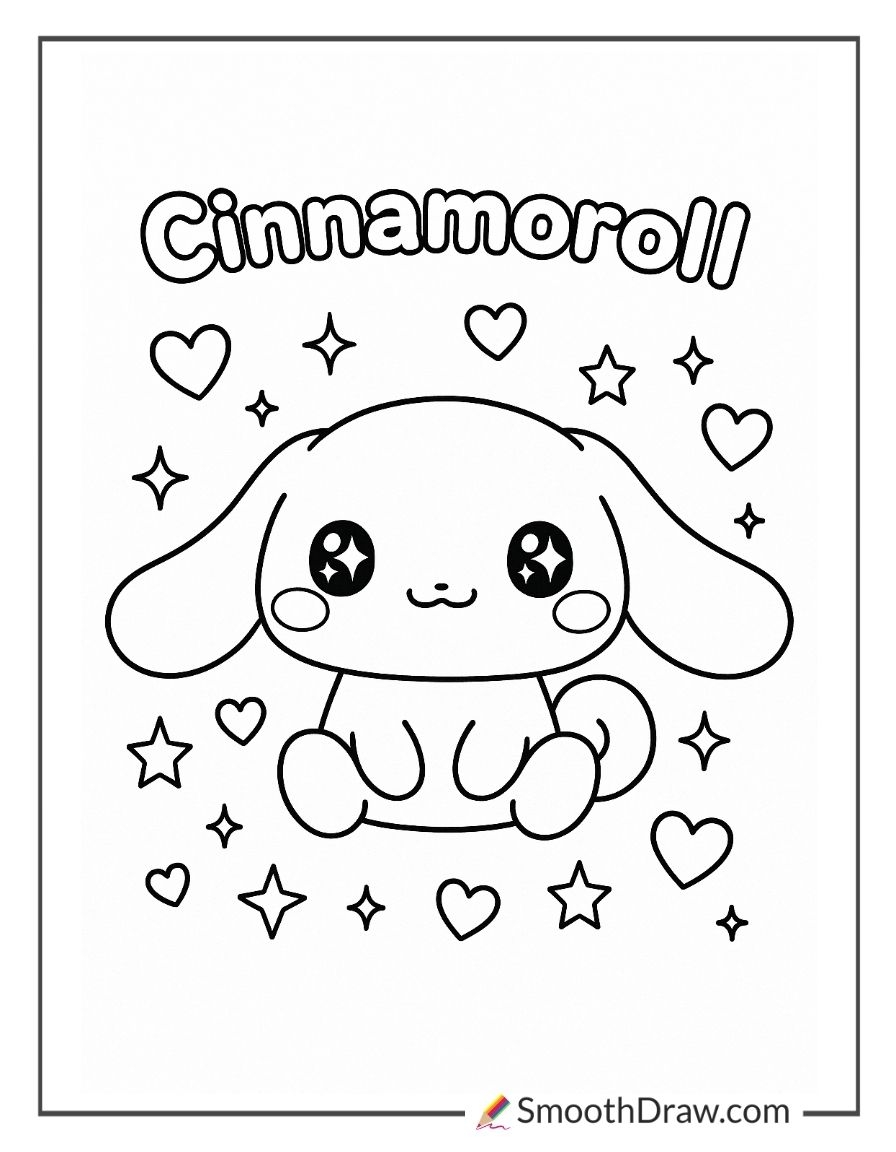 64 Cinnamoroll Coloring Pages Free Printables Smooth Draw