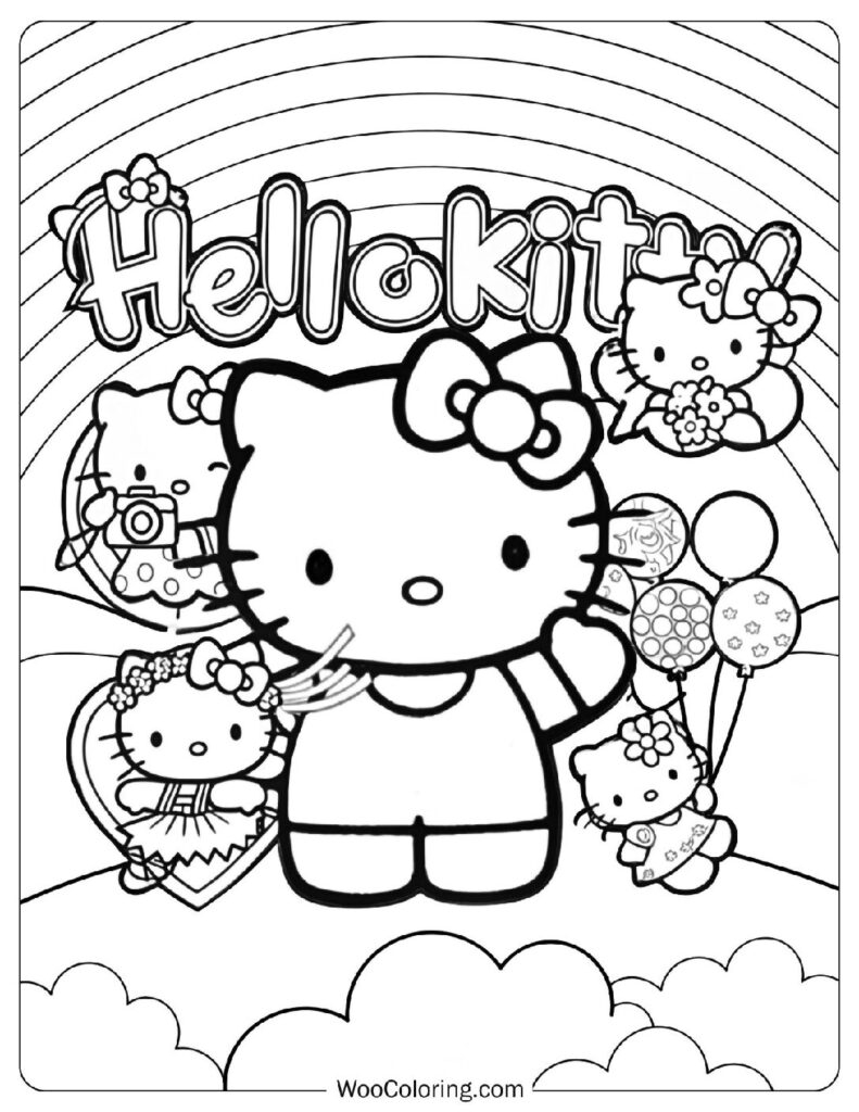 Sanrio Hello Kitty Coloring Pages